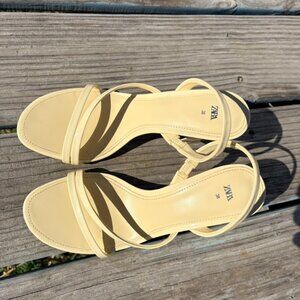 Zara Patent Strappy Heels